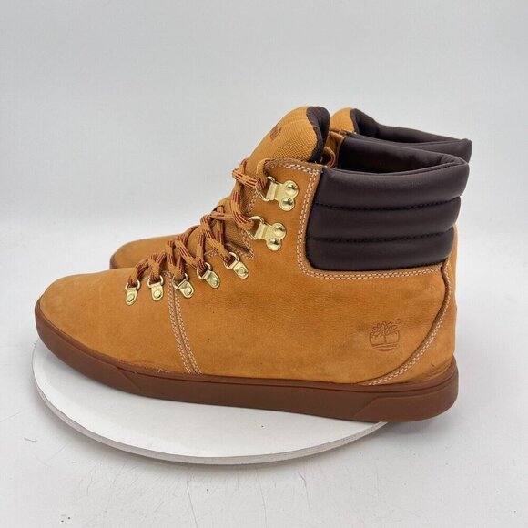 Timberland Groveton Alpine Men Size 13 6918B Brown Wheat Nubuck Leather Boot - Picture 7 of 14